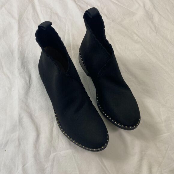 Charleston Shoe Company Barcelona Boot 1 Black Western Studded Ankle Boots US 9 - Picture 5 of 8